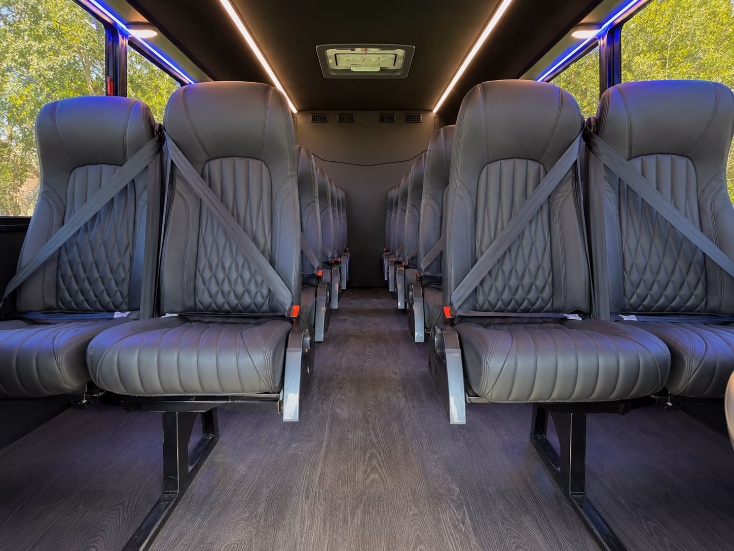18 passenger minibus inside