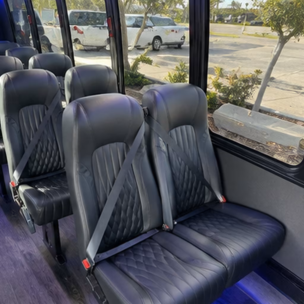 28 passenger minibus interior