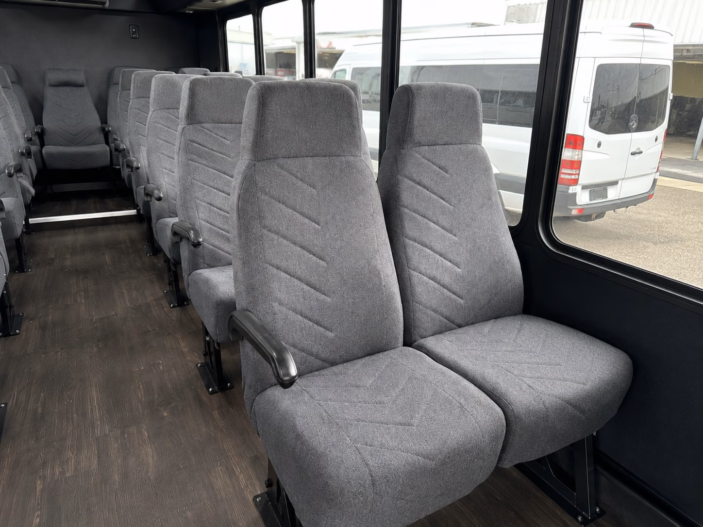 akron 18 passenger minibus interior