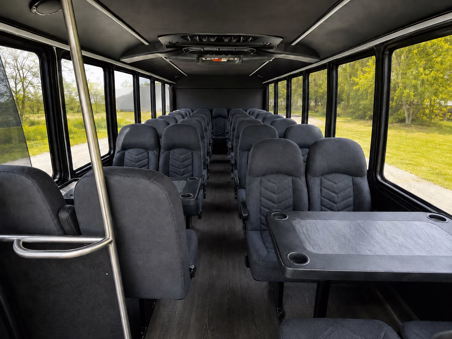 akron 20 passenger minibus interior
