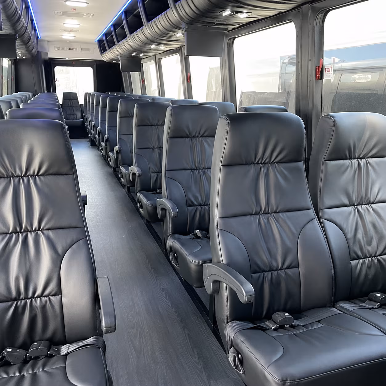 akron 25 passenger minibus inside