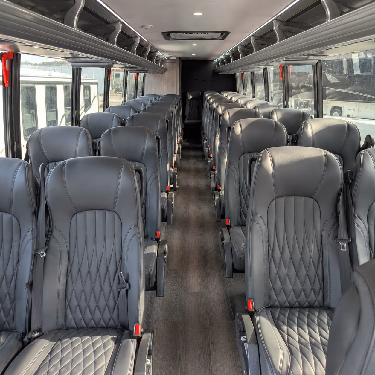akron 25 passenger minibus interior