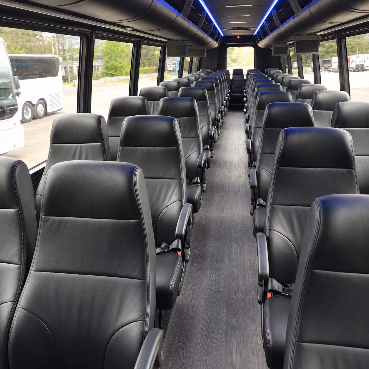 akron 28 passenger minibus inside