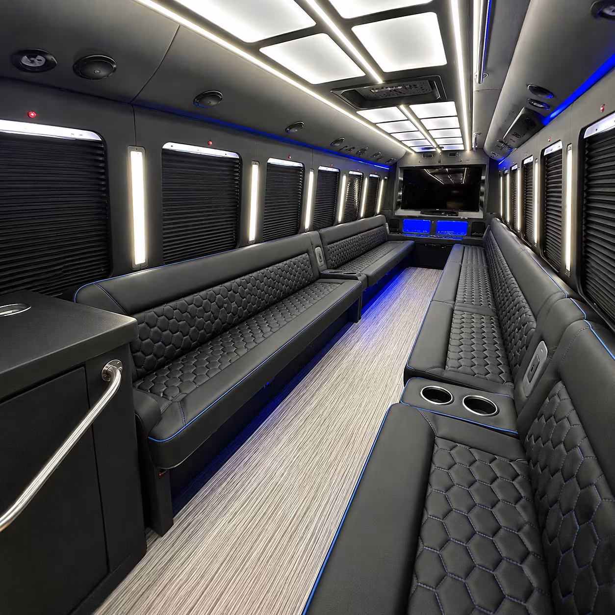 akron party bus interior