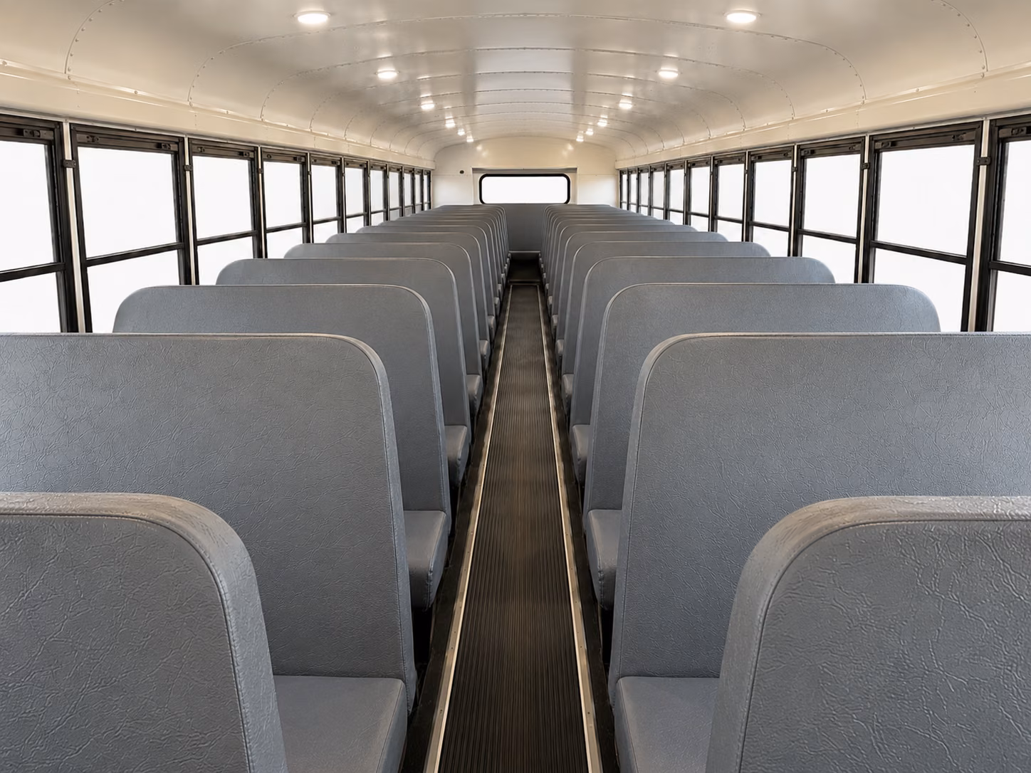 akron school bus inside